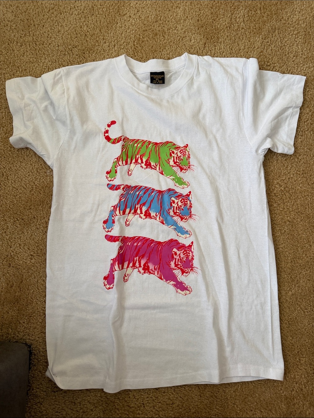 Neon tiger t shirt